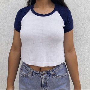 women’s knit crop top